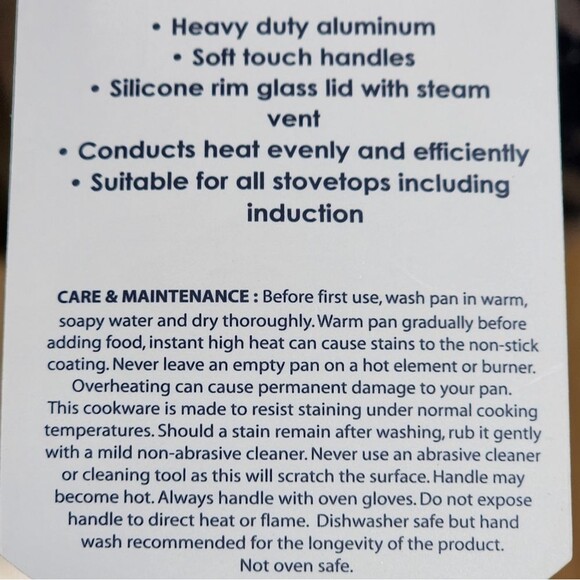 D&W Premiwm Cookware 6.3" Saucepan Casserole with Lid Non Stick Aluminum 1.4Qt - Picture 11 of 14